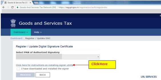 HOW TO REGISTER DSC ON GST WEBSITE Step 5 image